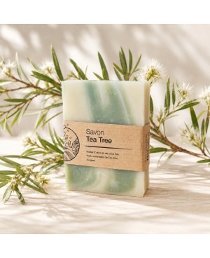 savon à l'huile essentielle de tea tree
