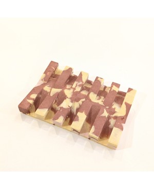 porte savon jesmonite jaune & terracotta