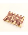 porte savon jesmonite jaune & terracotta